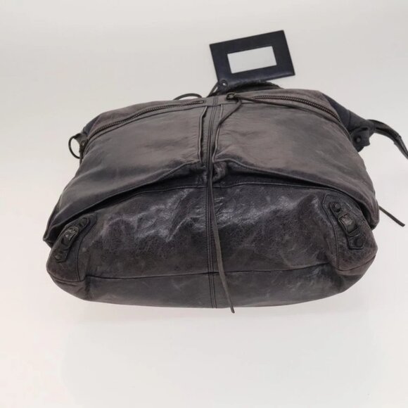 BALENCIAGA Classic Square Tote Bag Leather Purple - Picture 5 of 15